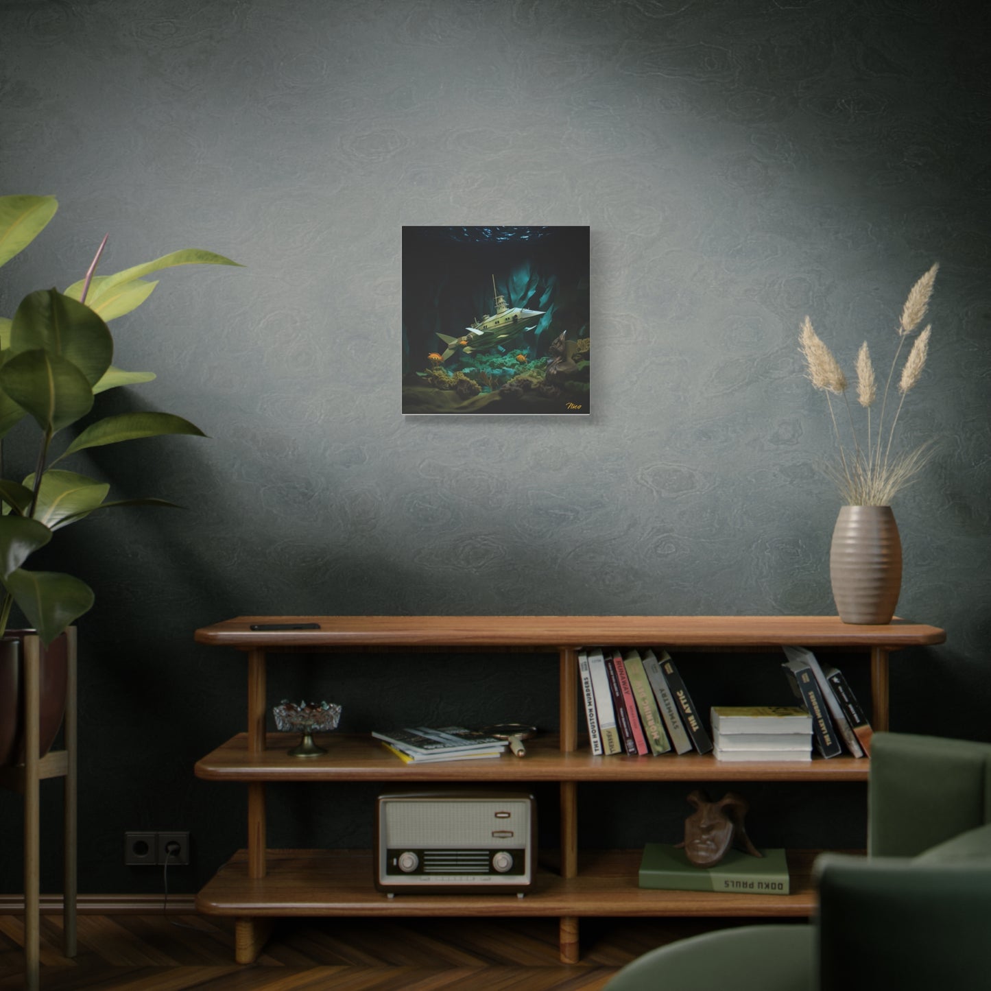 20,000 Leagues Under The Sea Series Print #8 - Streched Matte Canvas Print, 1.25" Thick