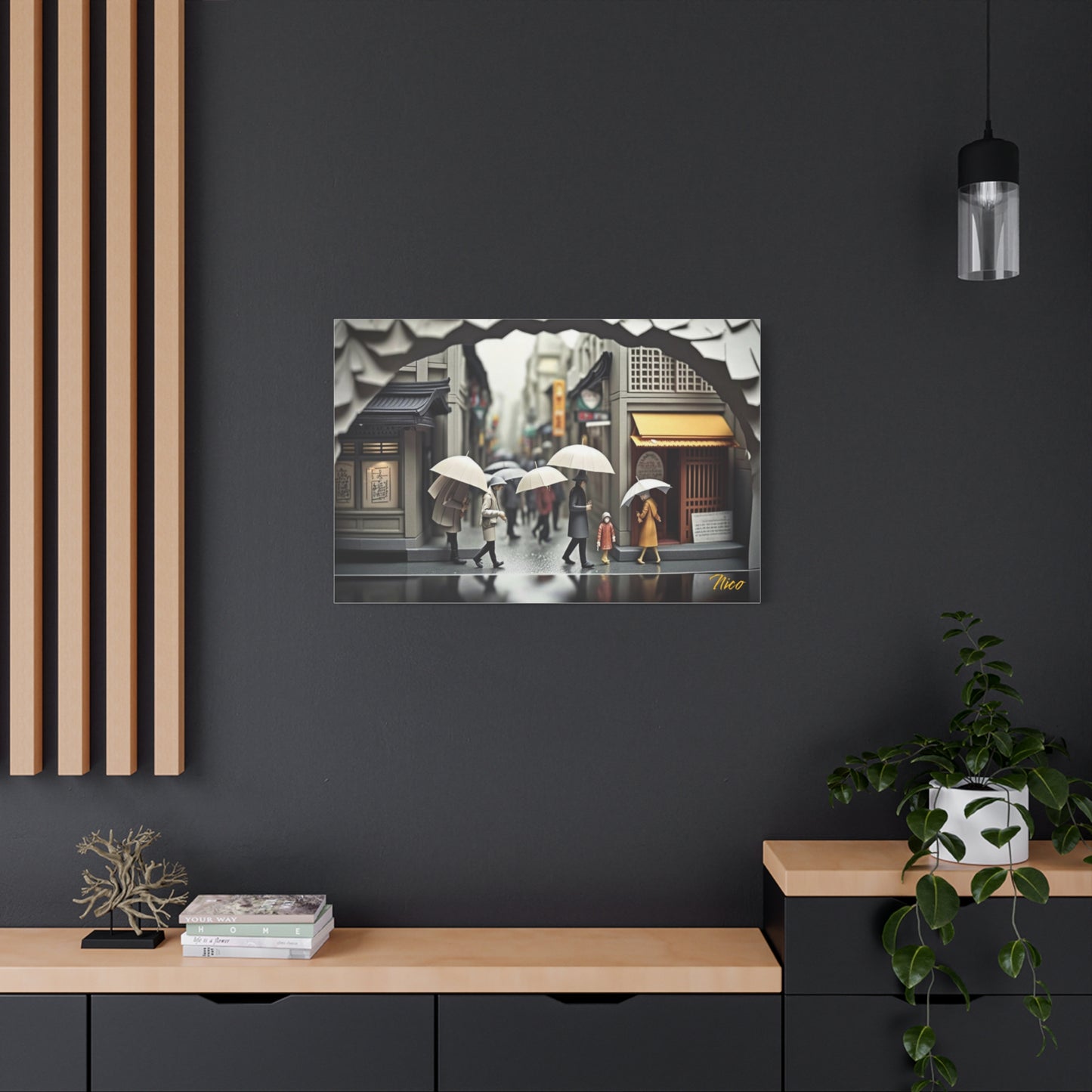 Rainy Days And Mondays Series Print #1 - Streched Matte Extended Canvas Print, 1.25" Thick