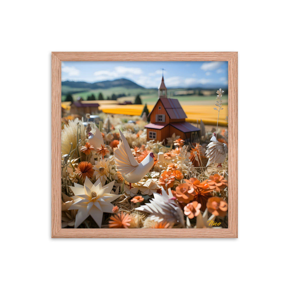 Meadow By The Farm Series Print #7 - Framed Paper Print