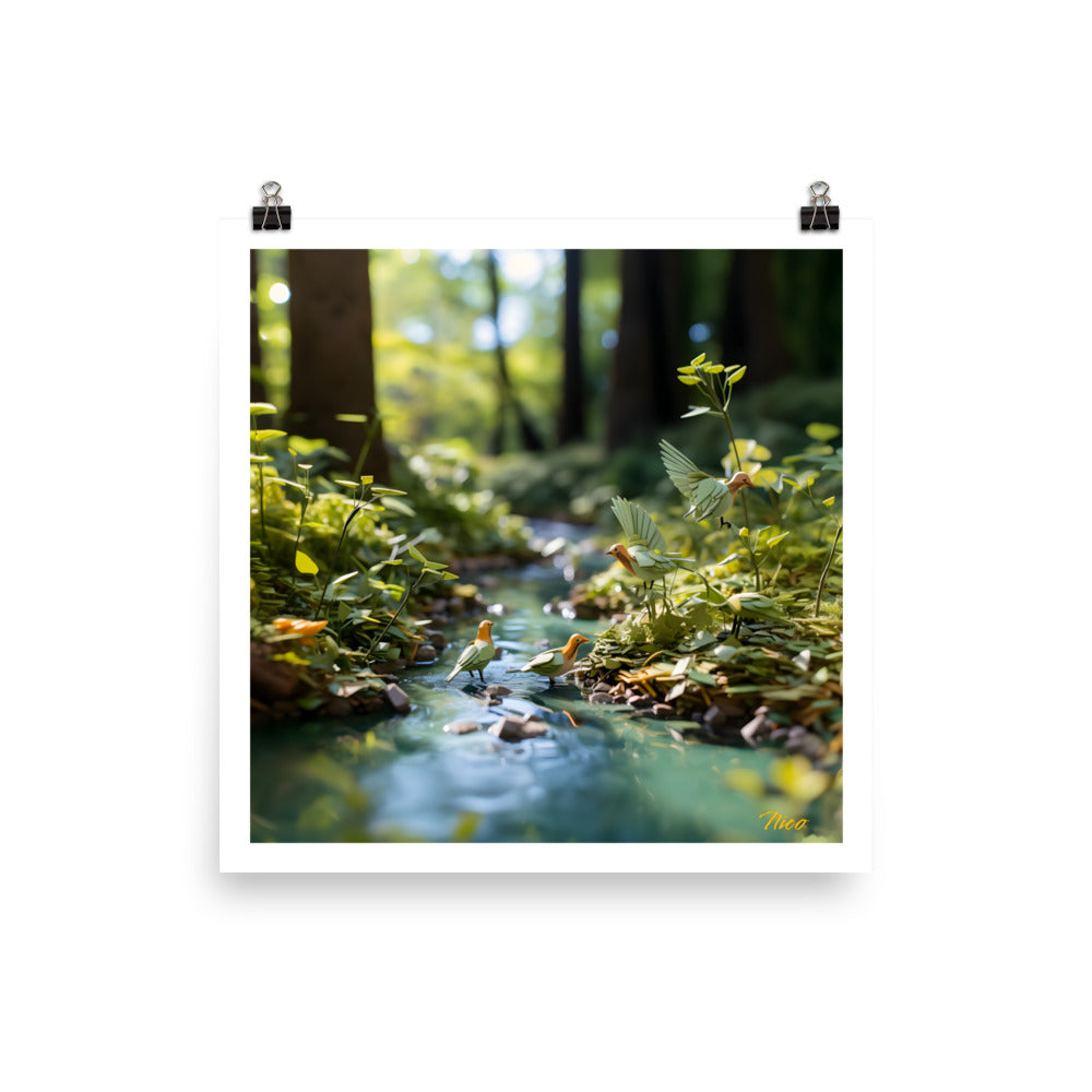 Relaxing By The Brook Series Print #8 - Paper Print