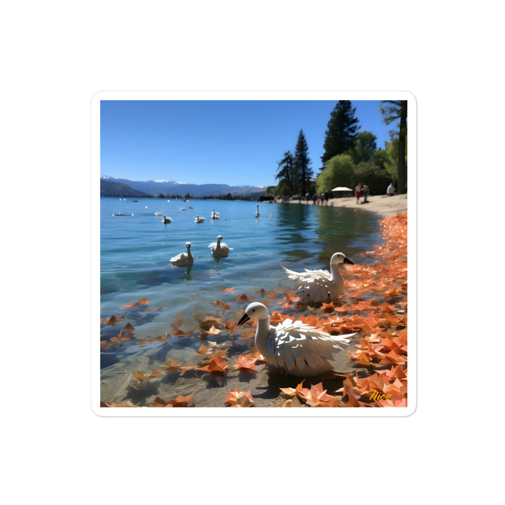 Atop The Mountain Lakeshore Series Print #2 - Bubble-free sticker