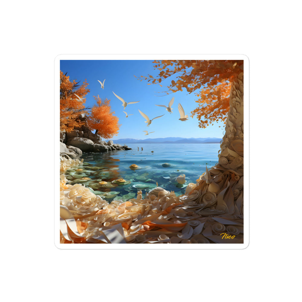 Atop The Mountain Lakeshore Series Print #9 - Bubble-free sticker