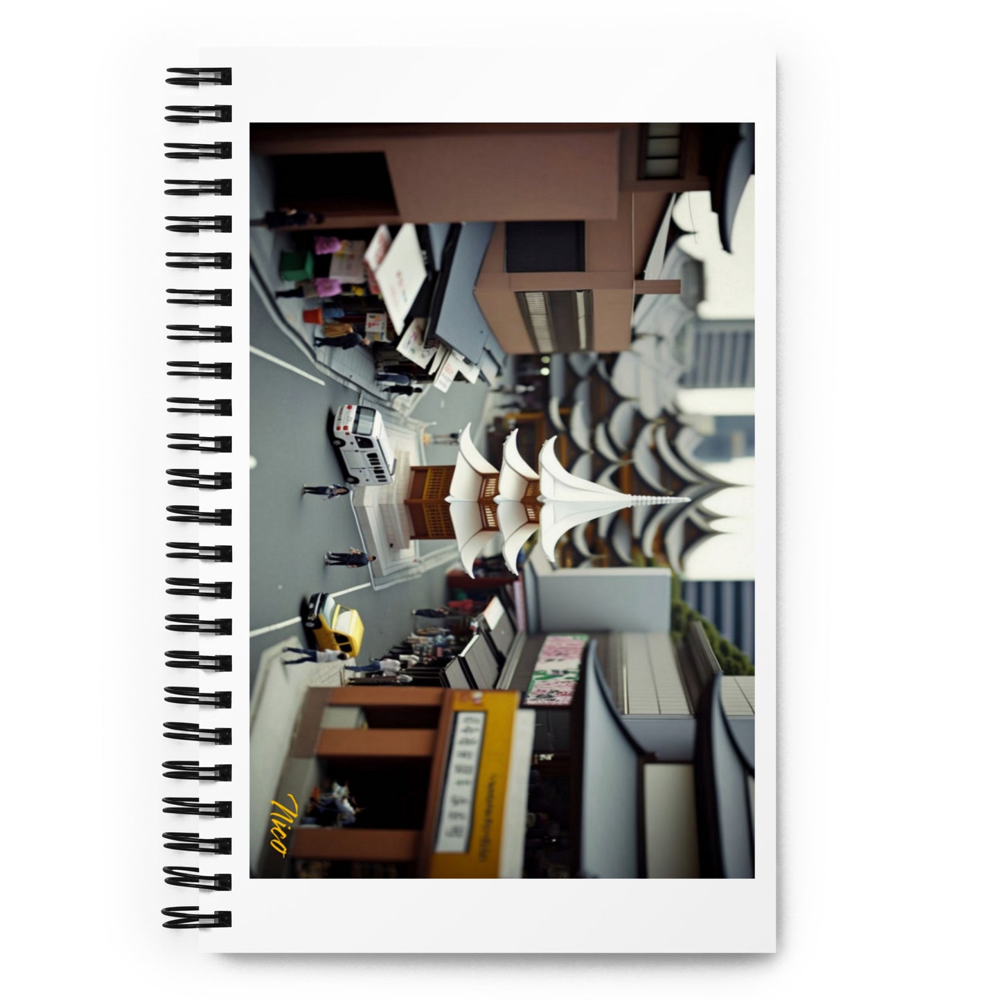 Via The Metropolis Series Print #10 - Spiral notebook