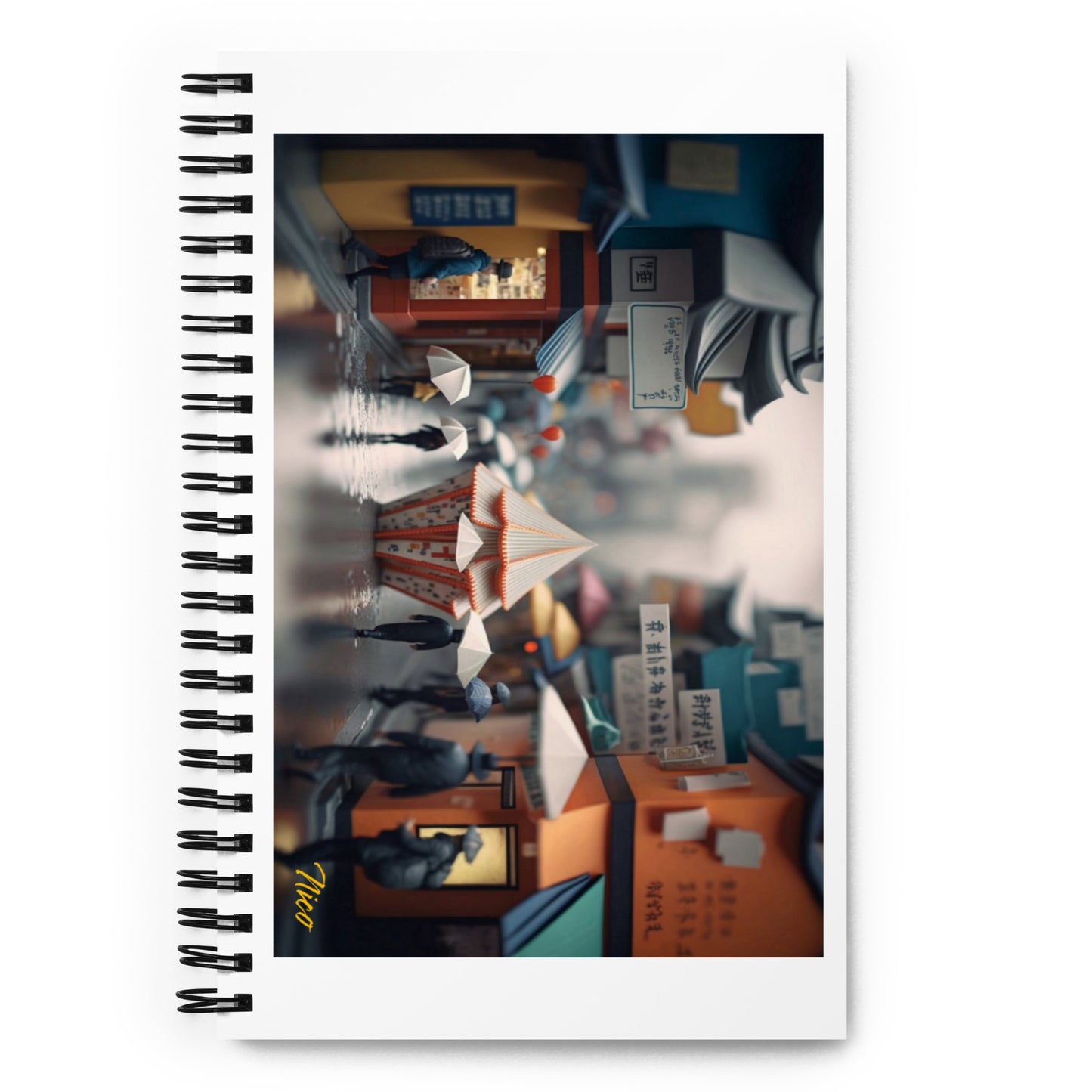 Rainy Days And Mondays Series Print #4 - Spiral notebook