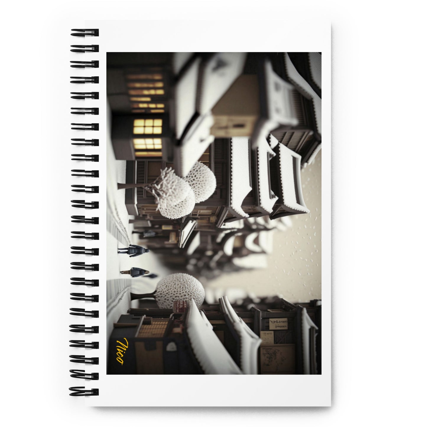 I Wish It Would Snow Series Print #7 - Spiral notebook