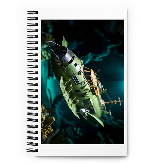 20,000 Leagues Under The Sea Series Print #10 - Spiral notebook