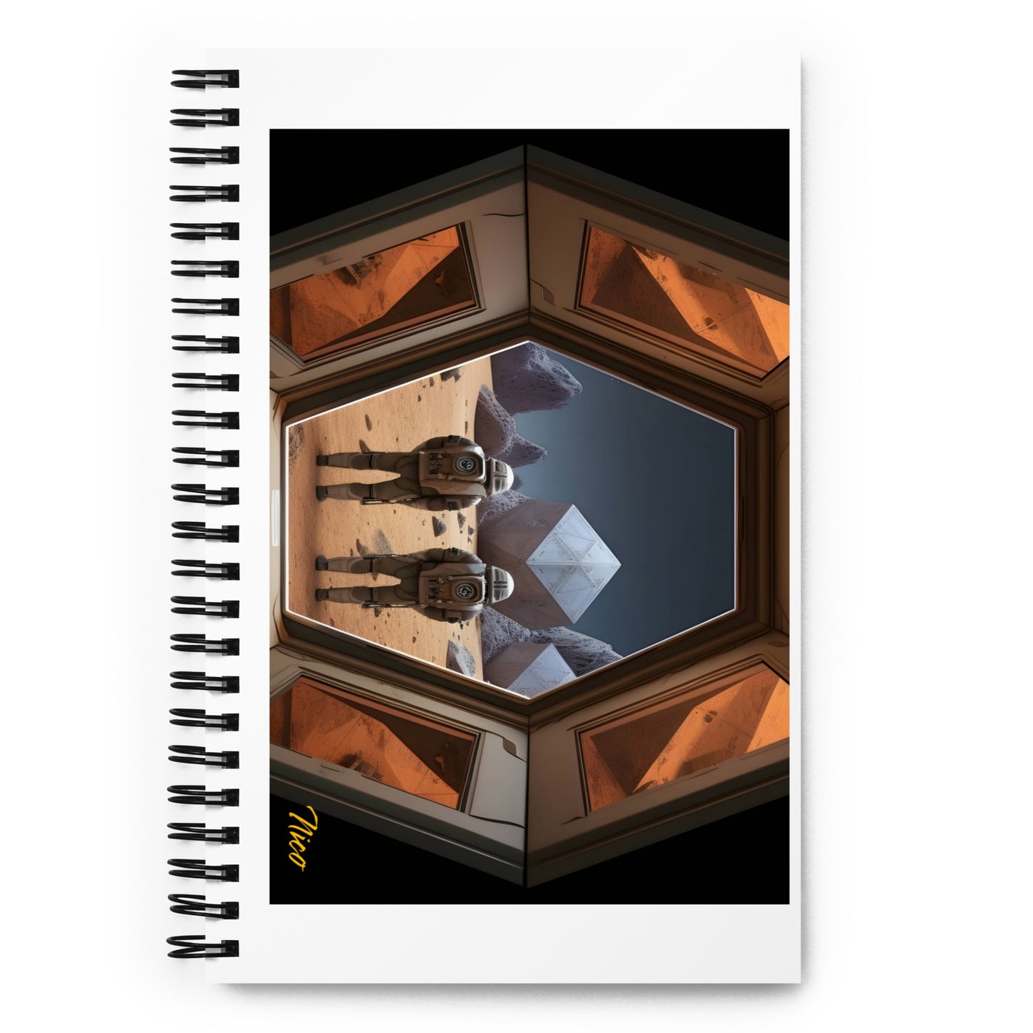 Elons' Dream Series Print #6 - Spiral notebook