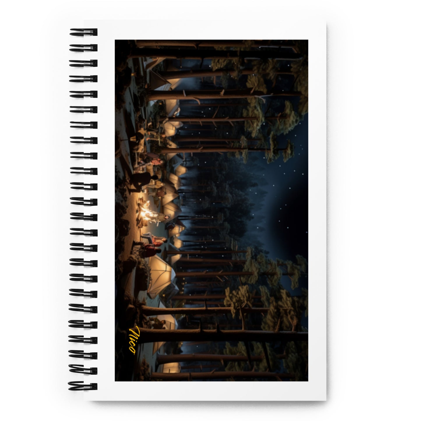 캠프파이어 시리즈 프린트 #5 - 나선형 노트