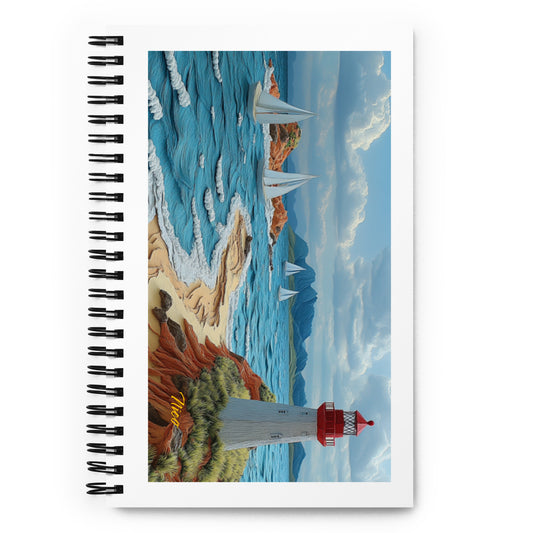 By The Seaside Print #4 - Spiral notebook