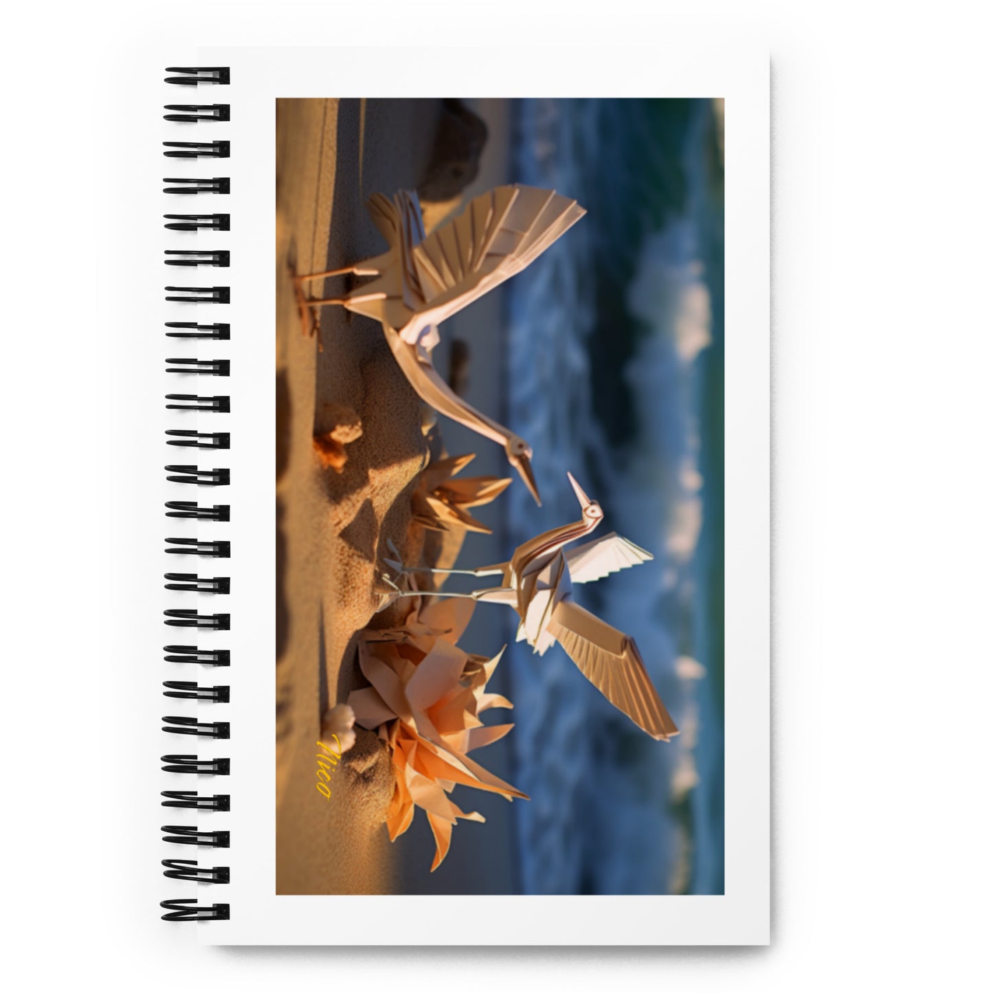 By The Seaside Print #3 - Spiral notebook