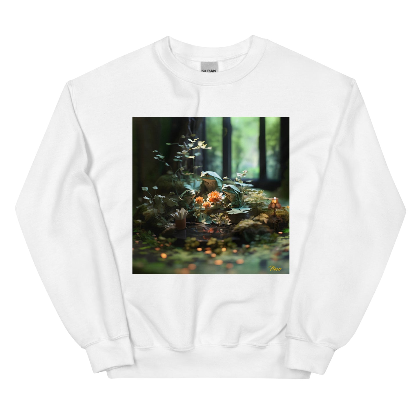 Relaxing By The Brook シリーズ プリント #1 - ユニセックス スウェットシャツ