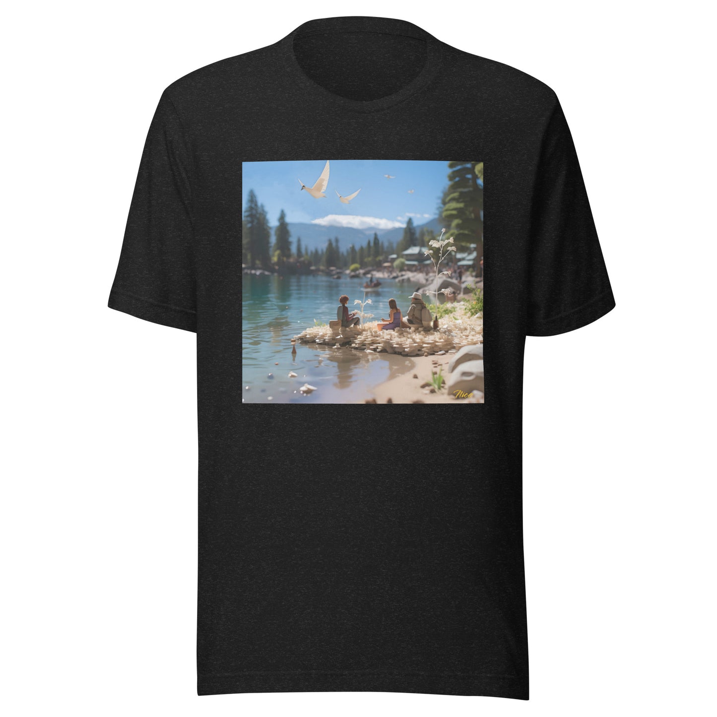 Atop The Mountain Lakeshore Series Print #7 - Unisex t-shirt