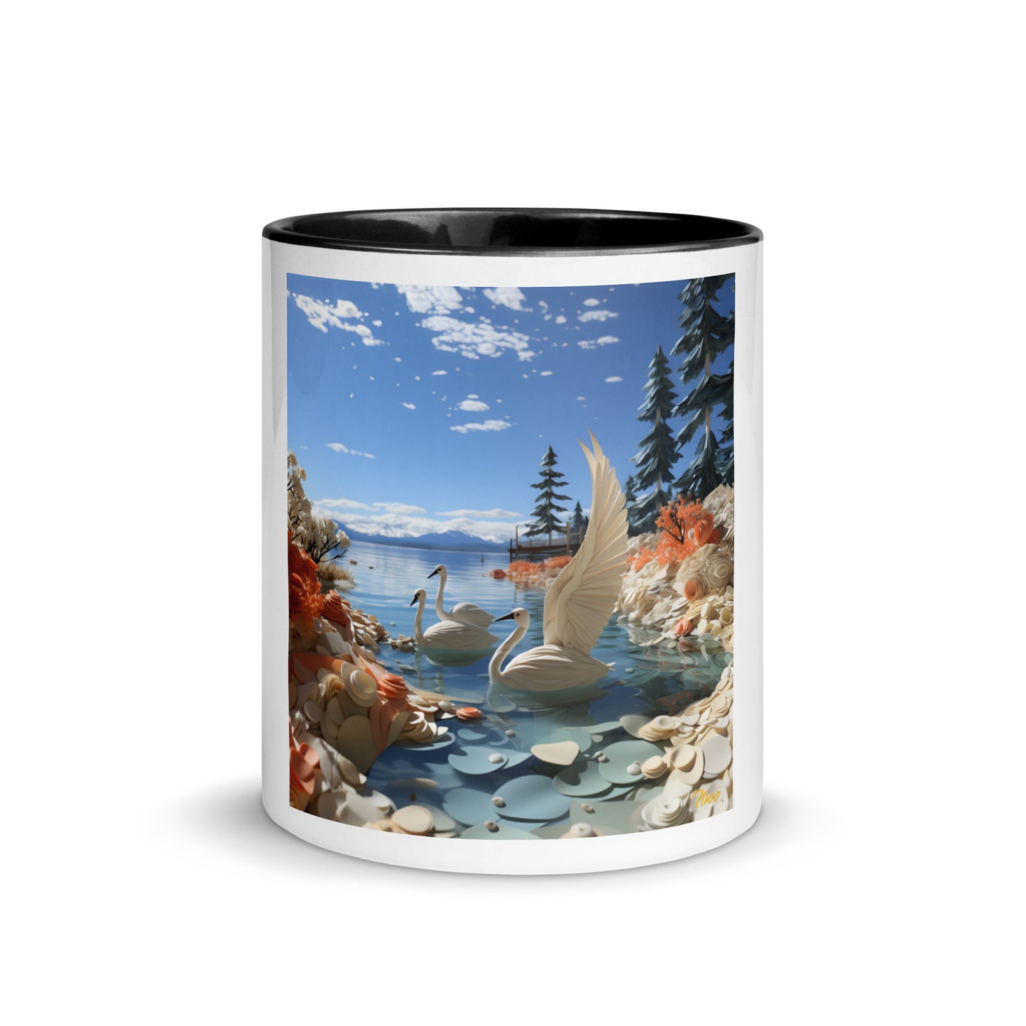 Atop The Mountain Lakeshore Series Print #1 - Mug with Color Inside
