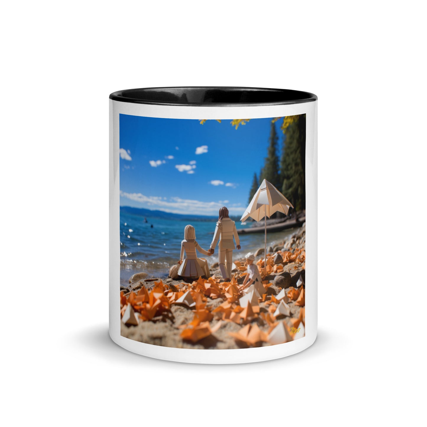 Atop The Mountain Lakeshore Series Print #5 - Mug with Color Inside