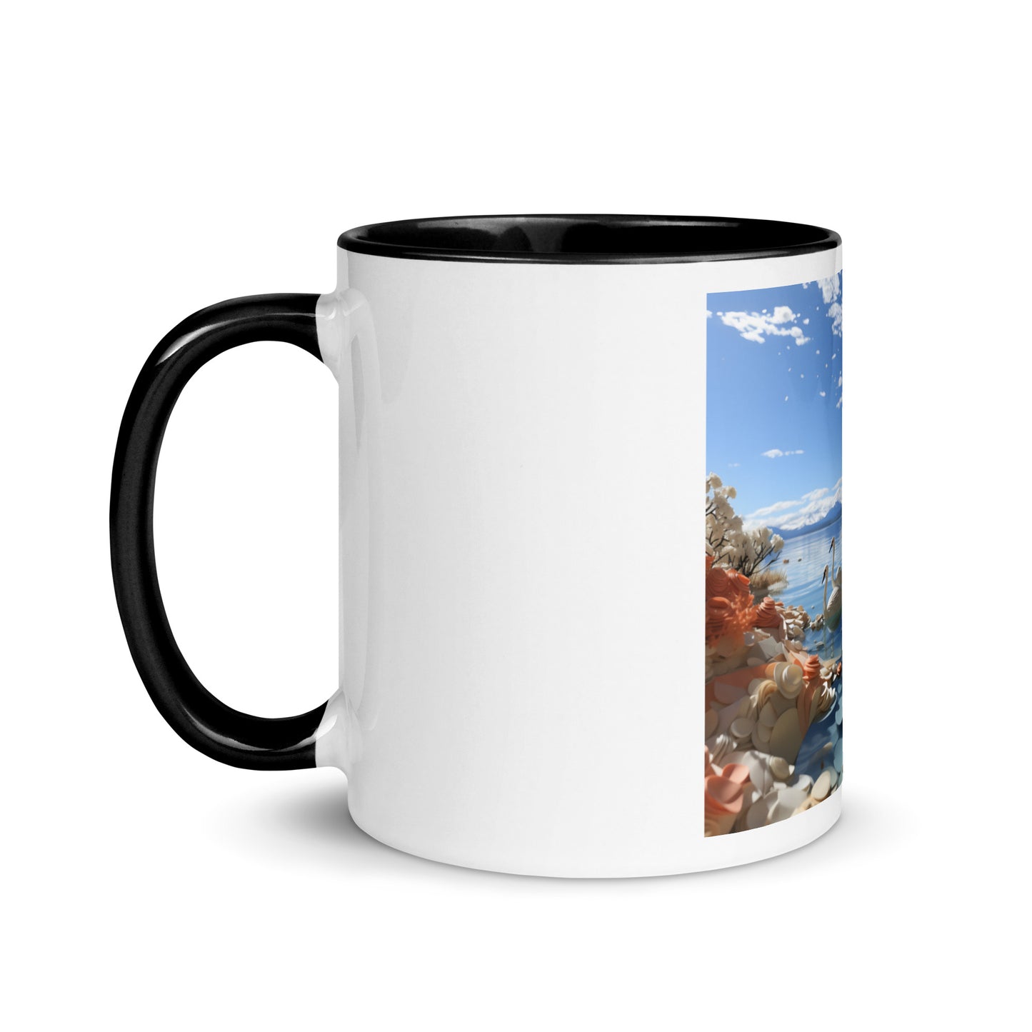 Atop The Mountain Lakeshore Series Print #1 - Mug with Color Inside