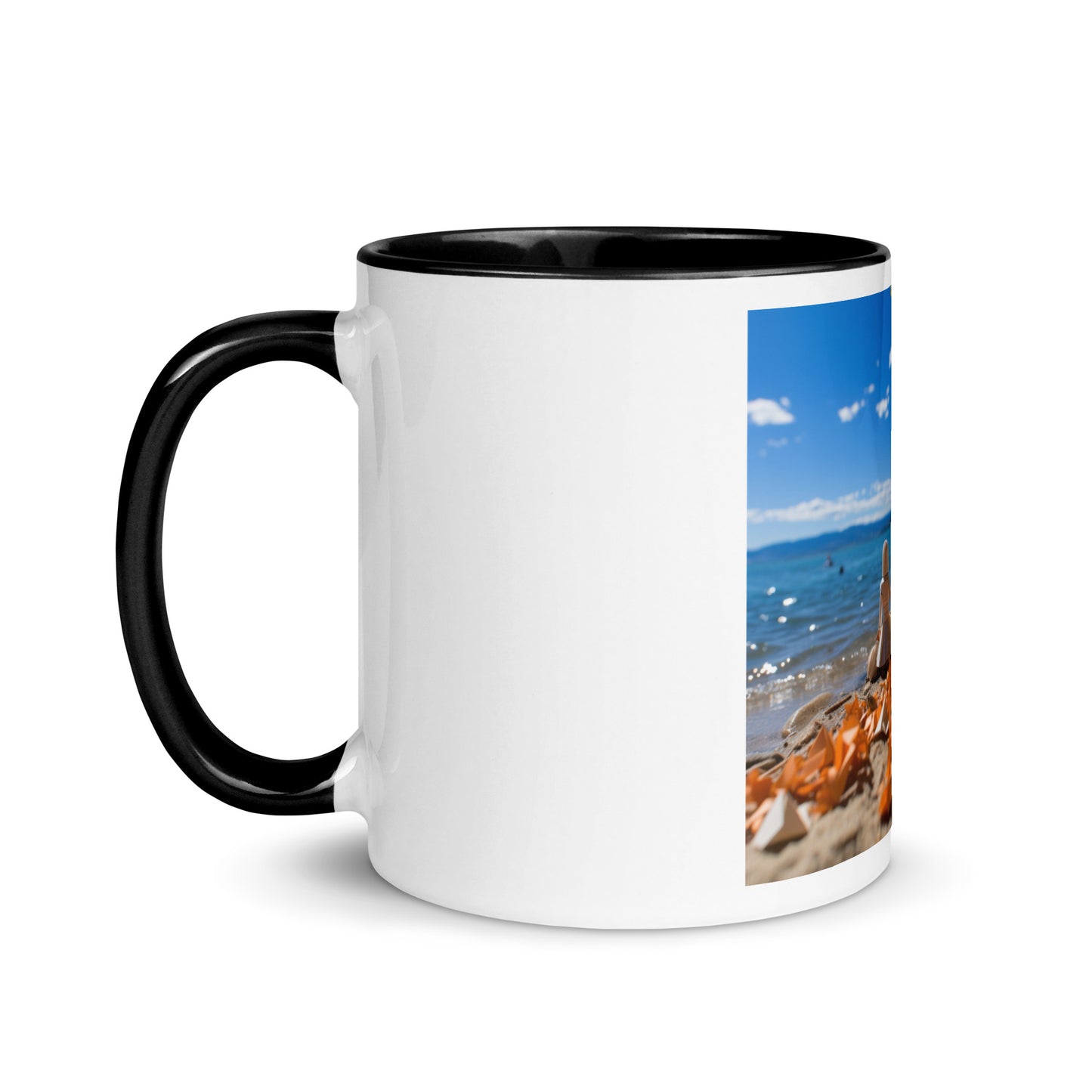 Atop The Mountain Lakeshore Series Print #5 - Mug with Color Inside