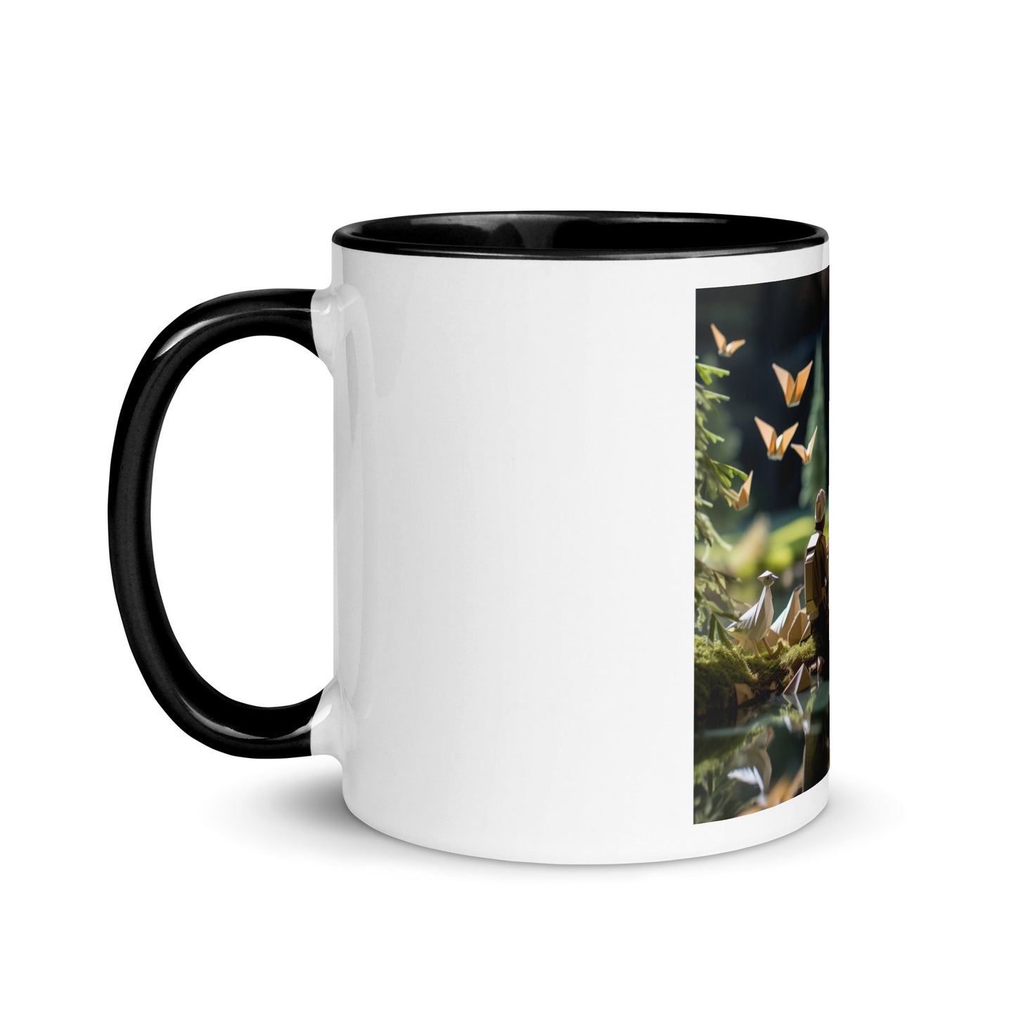 Relaxing By The Brook Series Print #5 - Mug with Color Inside