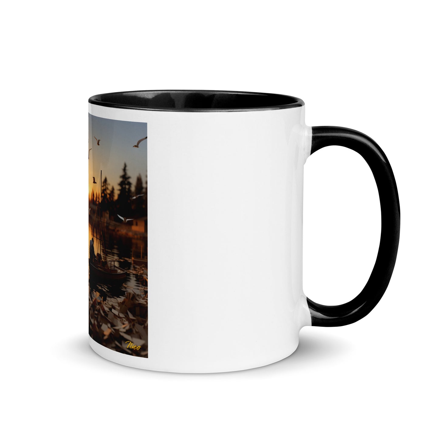 On The Docks By The Bay Series Print #4 - Mug with Color Inside