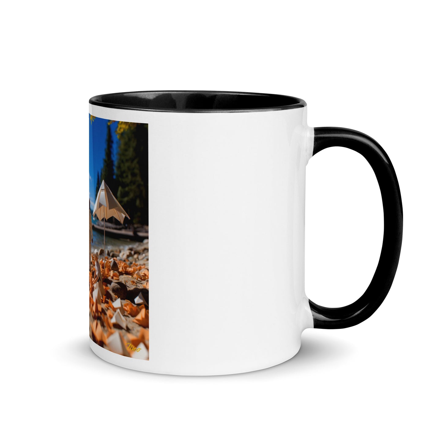 Atop The Mountain Lakeshore Series Print #5 - Mug with Color Inside