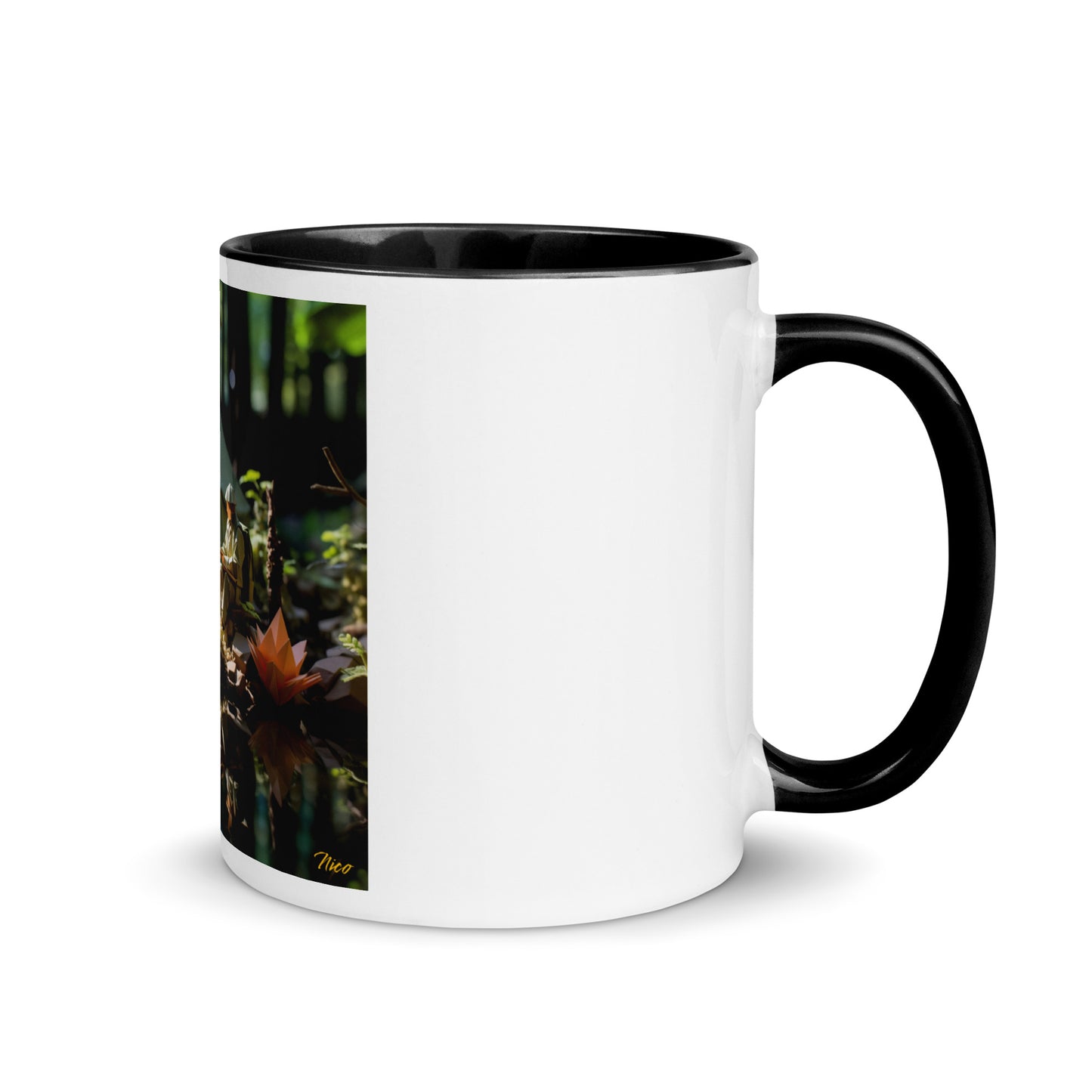 Relaxing By The Brook Series Print #7 - Mug with Color Inside