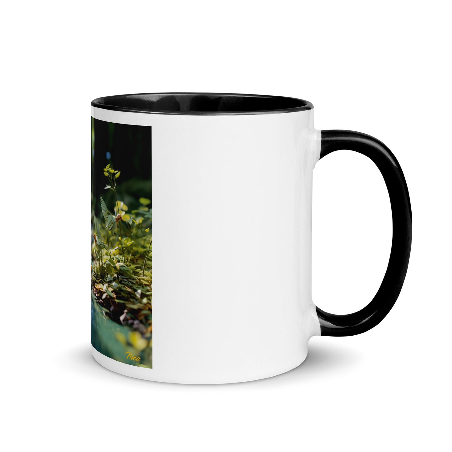 Relaxing By The Brook Series Print #8 - Mug with Color Inside