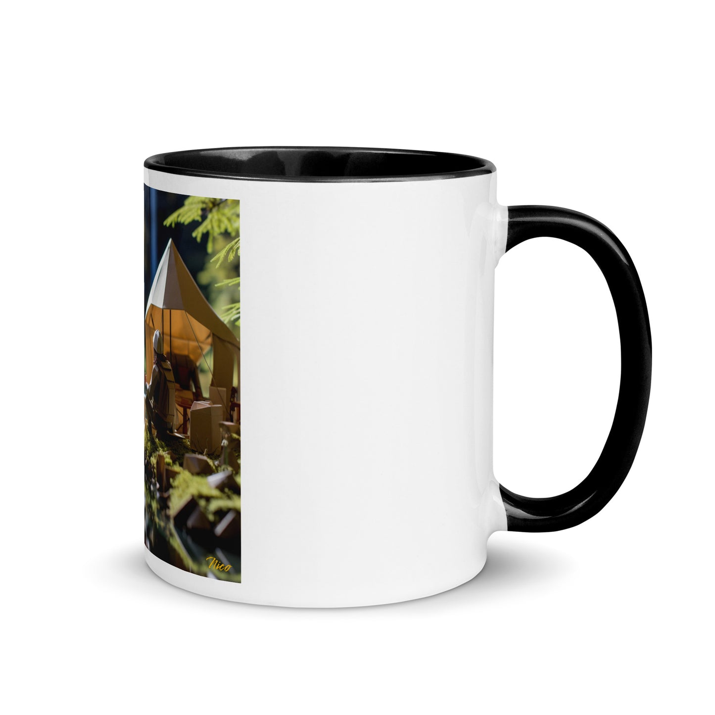 Relaxing By The Brook Series Print #5 - Mug with Color Inside