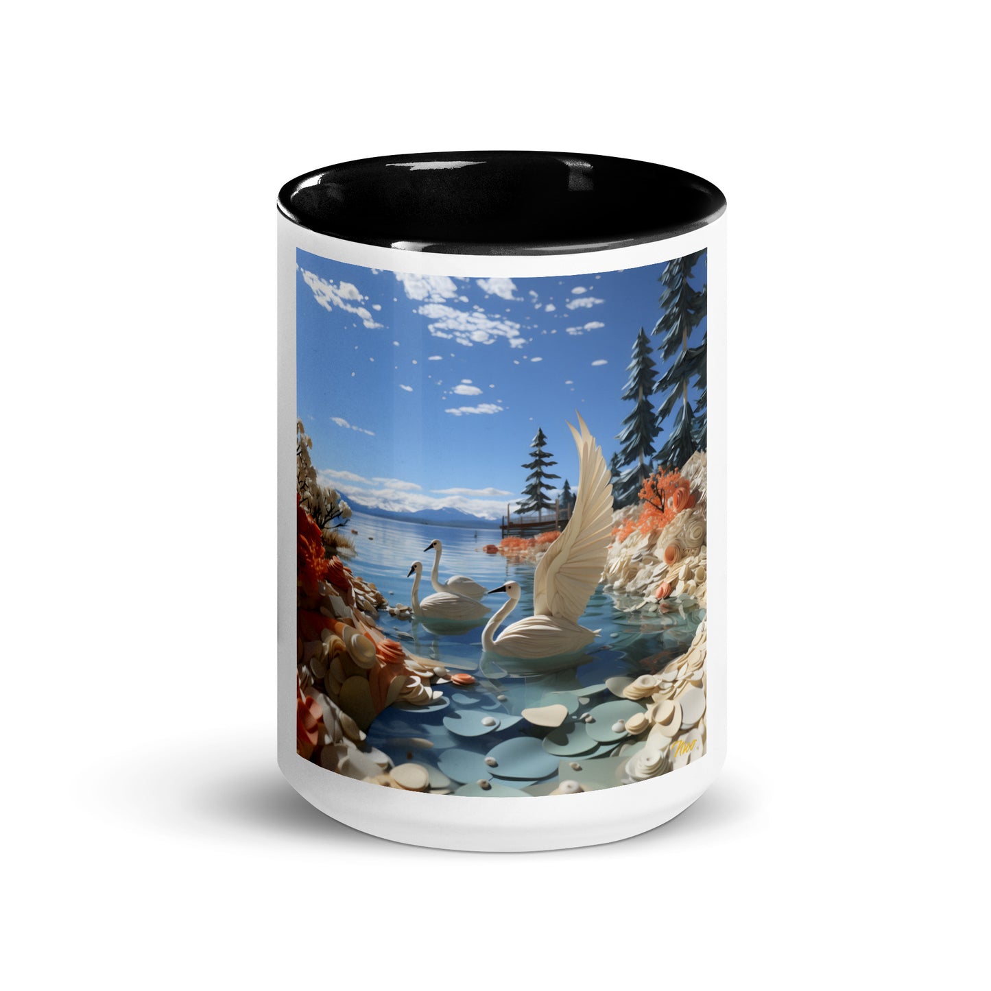 Atop The Mountain Lakeshore Series Print #1 - Mug with Color Inside