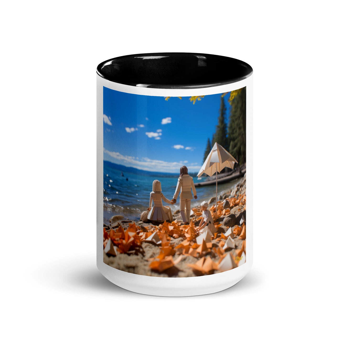 Atop The Mountain Lakeshore Series Print #5 - Mug with Color Inside