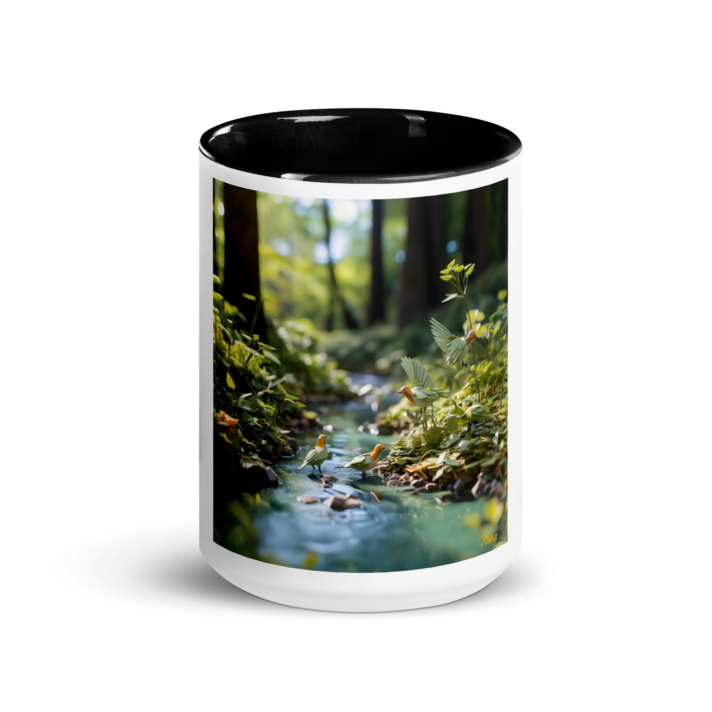 Relaxing By The Brook Series Print #8 - Mug with Color Inside