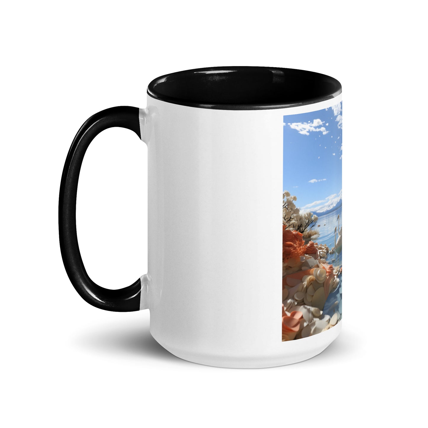 Atop The Mountain Lakeshore Series Print #1 - Mug with Color Inside