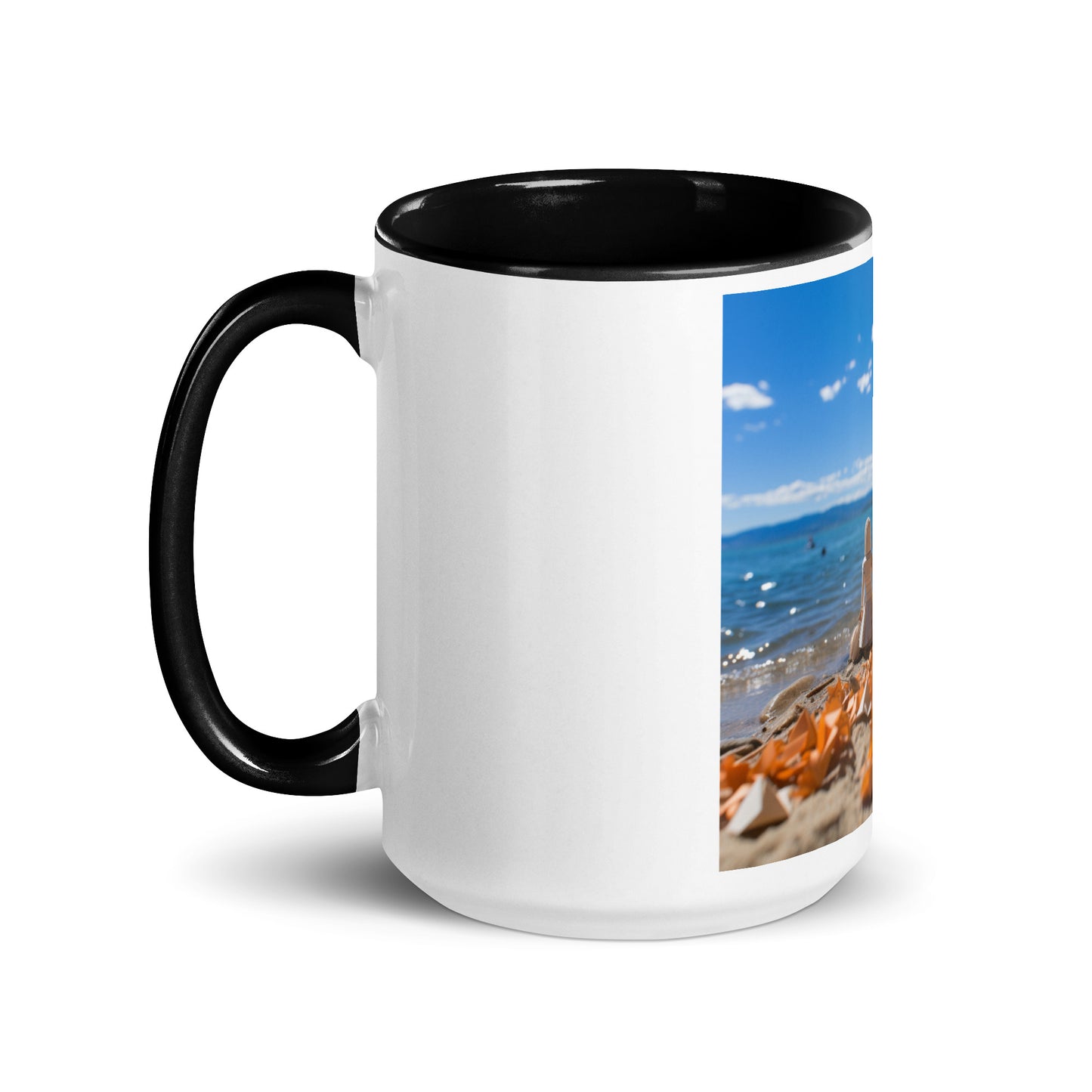 Atop The Mountain Lakeshore Series Print #5 - Mug with Color Inside