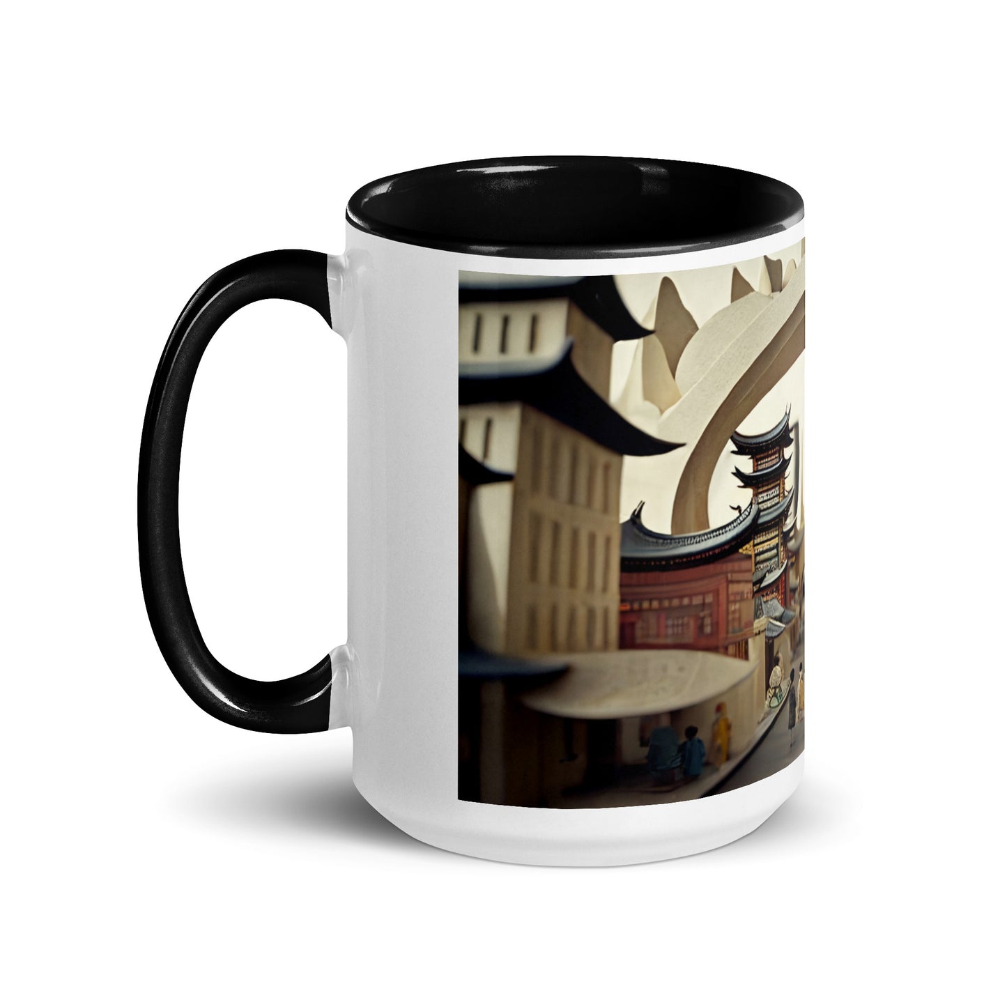 Via The Metropolis Series Print #3 - Mug with Color Inside