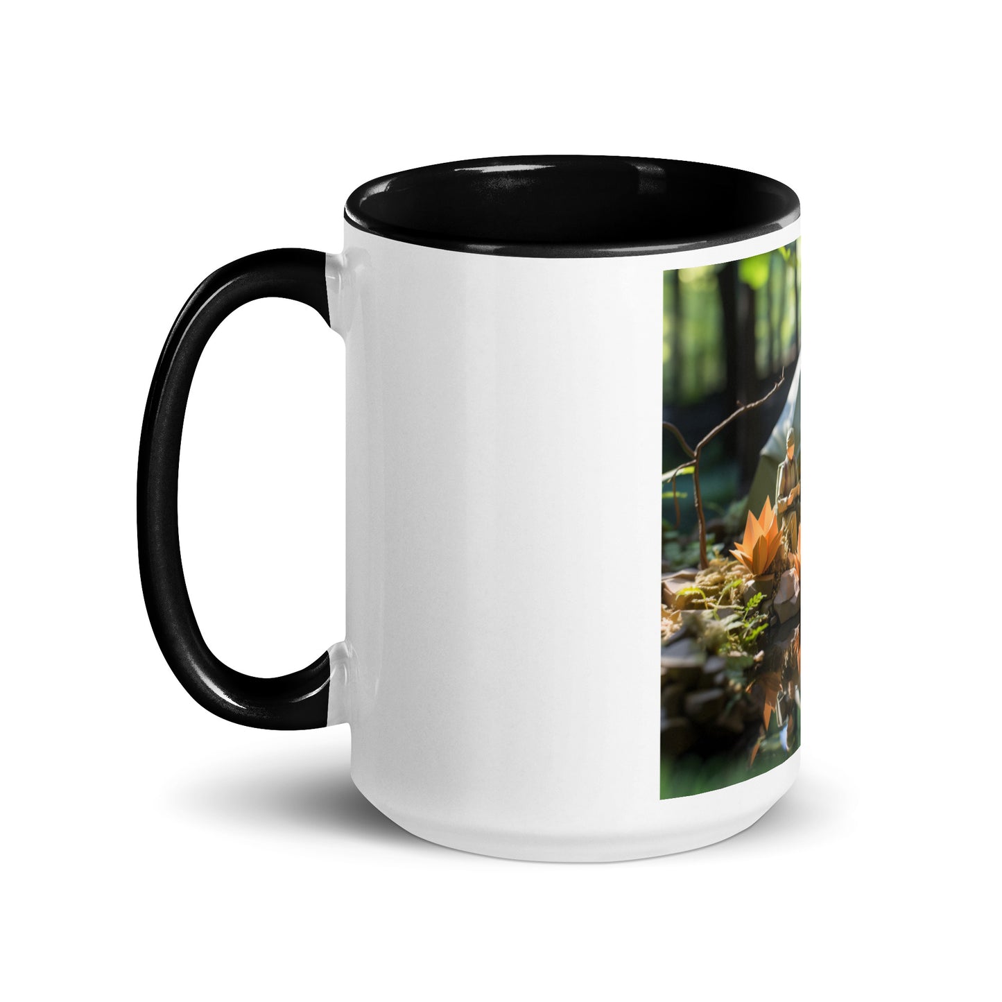 Relaxing By The Brook Series Print #7 - Mug with Color Inside