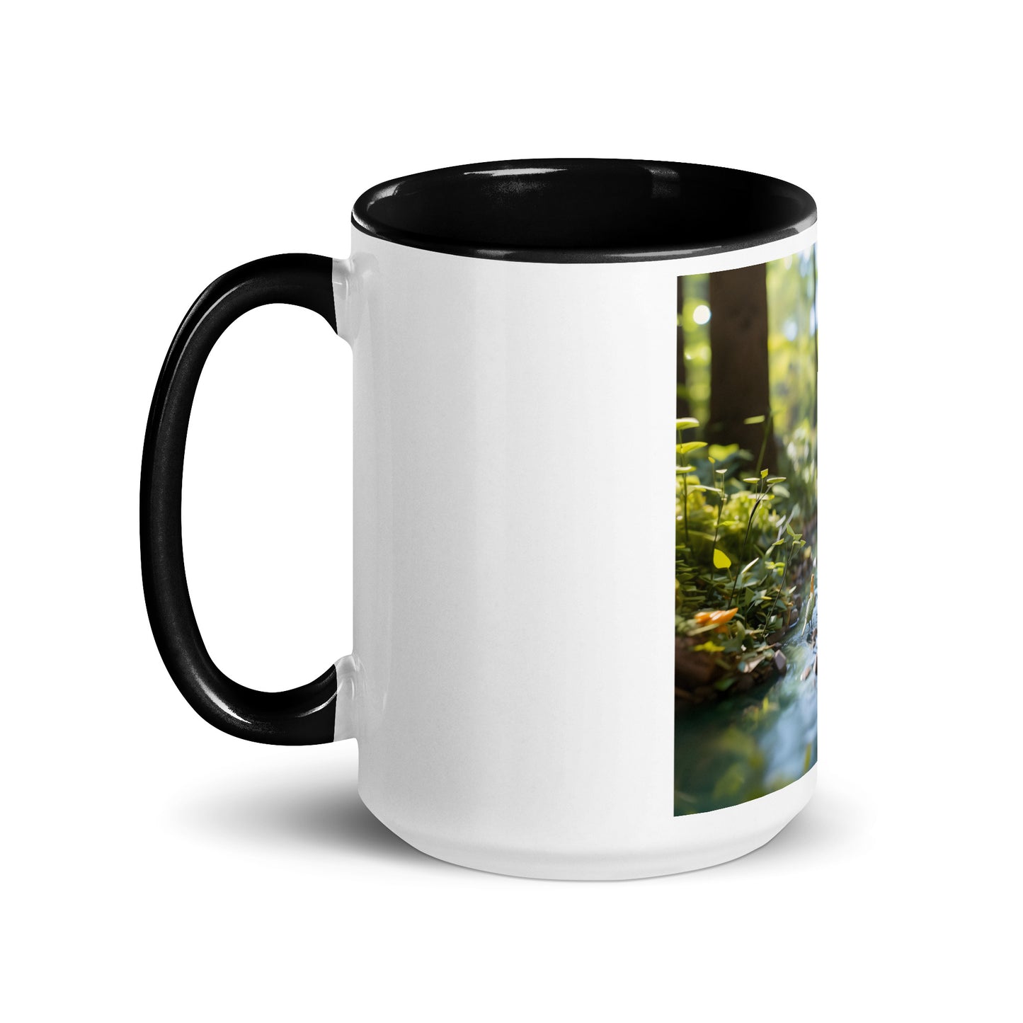 Relaxing By The Brook Series Print #8 - Mug with Color Inside