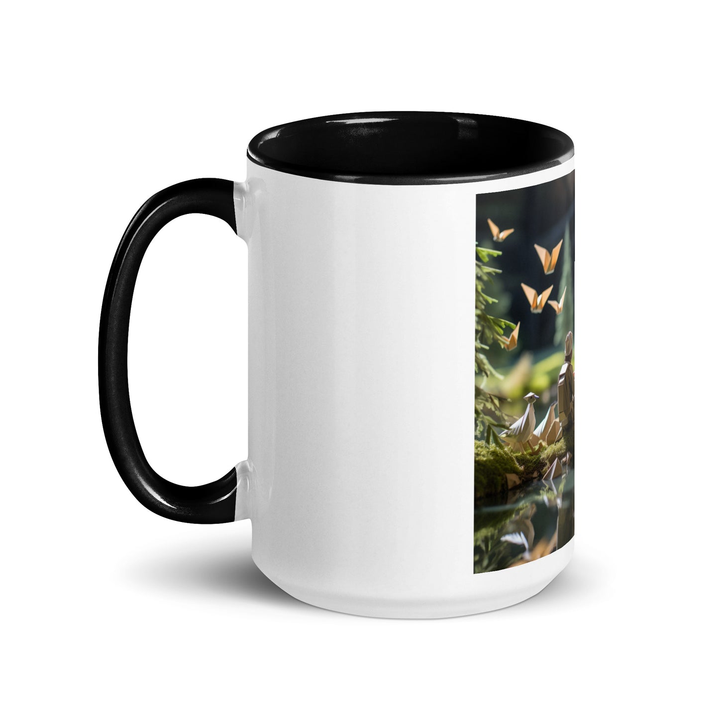 Relaxing By The Brook Series Print #5 - Mug with Color Inside