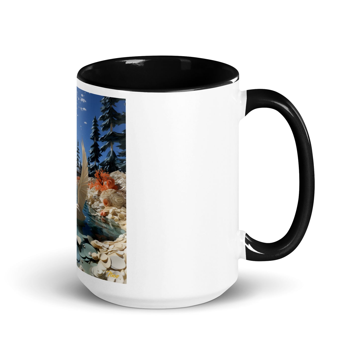 Atop The Mountain Lakeshore Series Print #1 - Mug with Color Inside