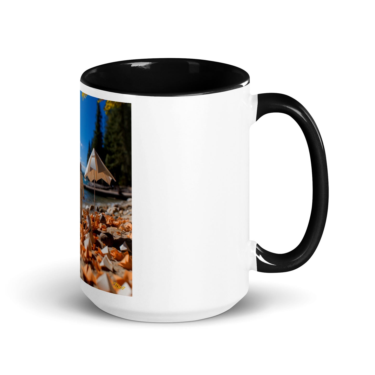 Atop The Mountain Lakeshore Series Print #5 - Mug with Color Inside