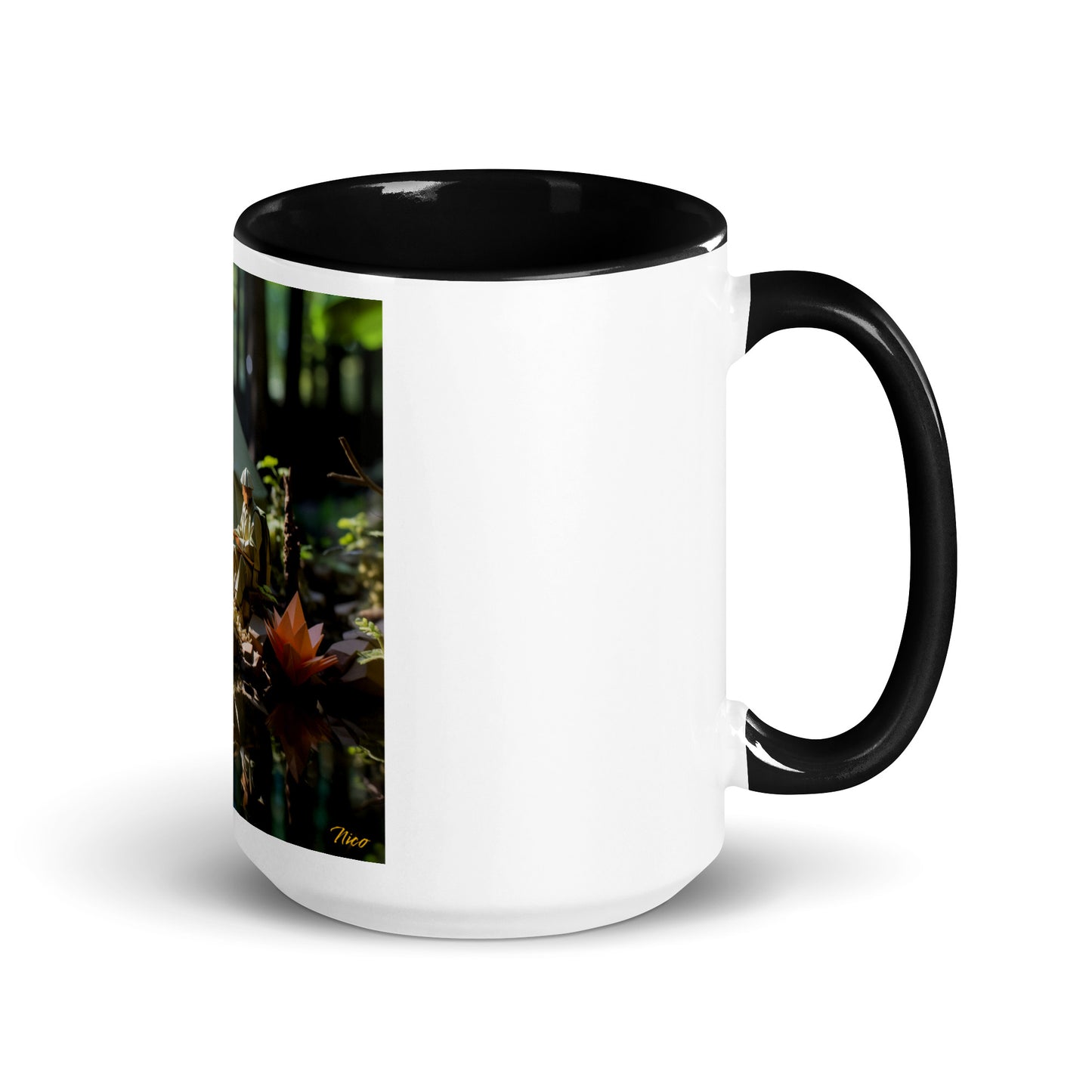Relaxing By The Brook Series Print #7 - Mug with Color Inside