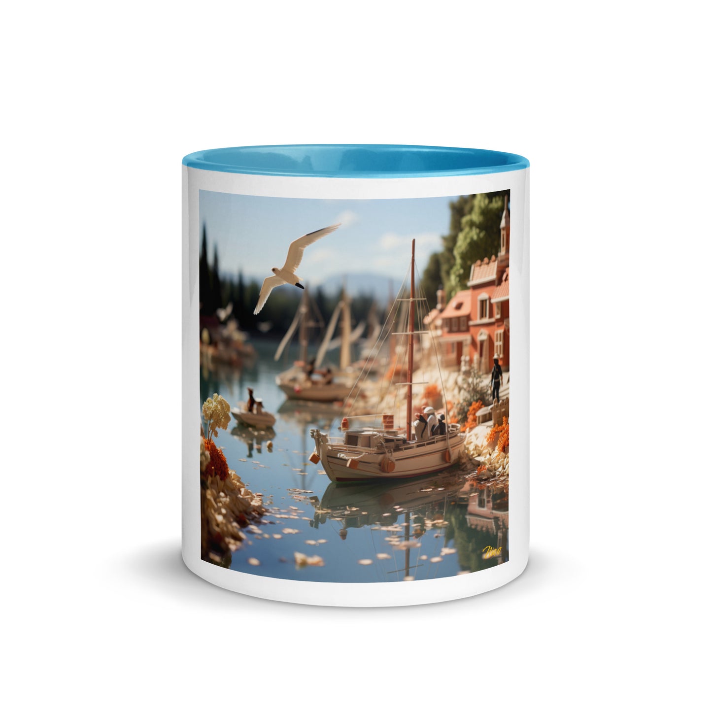 On The Docks By The Bay Series Print #6 - Mug with Color Inside