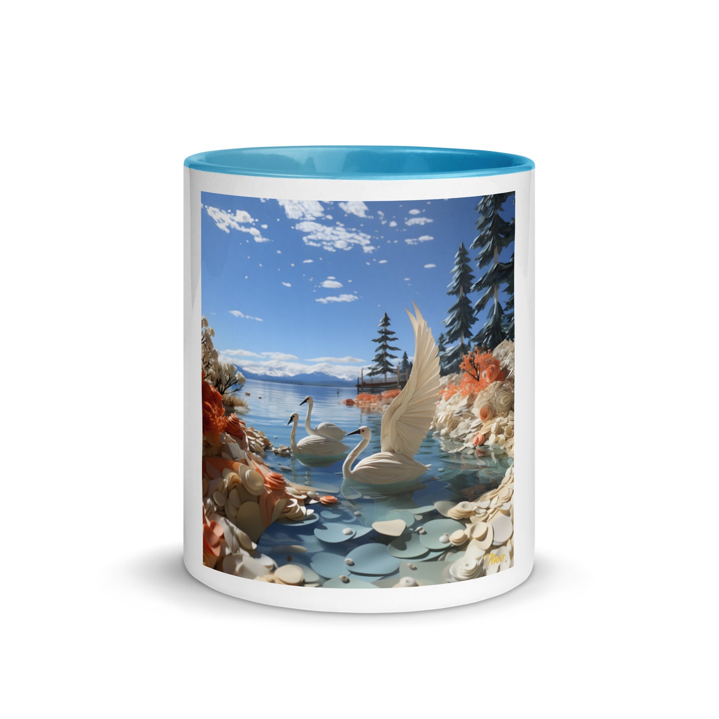 Atop The Mountain Lakeshore Series Print #1 - Mug with Color Inside