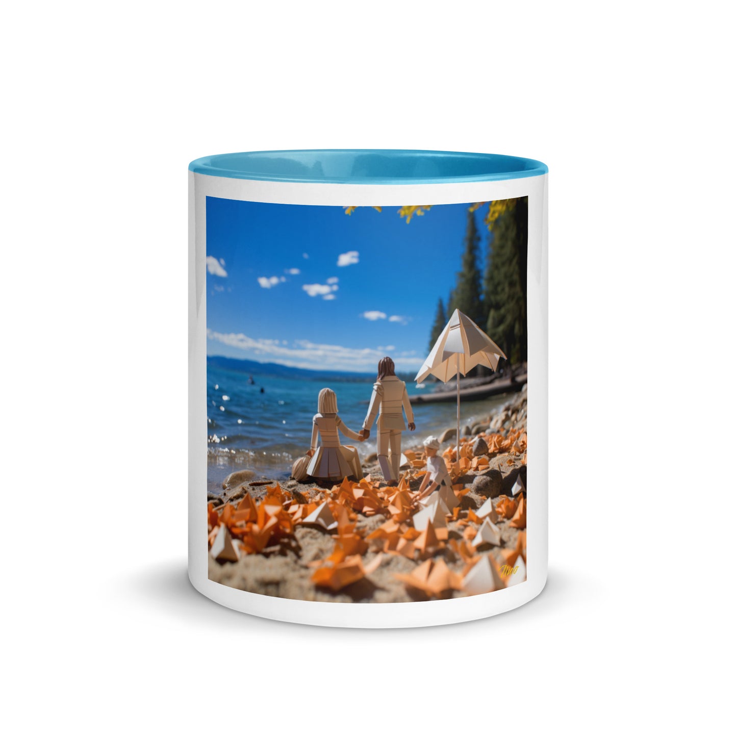 Atop The Mountain Lakeshore Series Print #5 - Mug with Color Inside