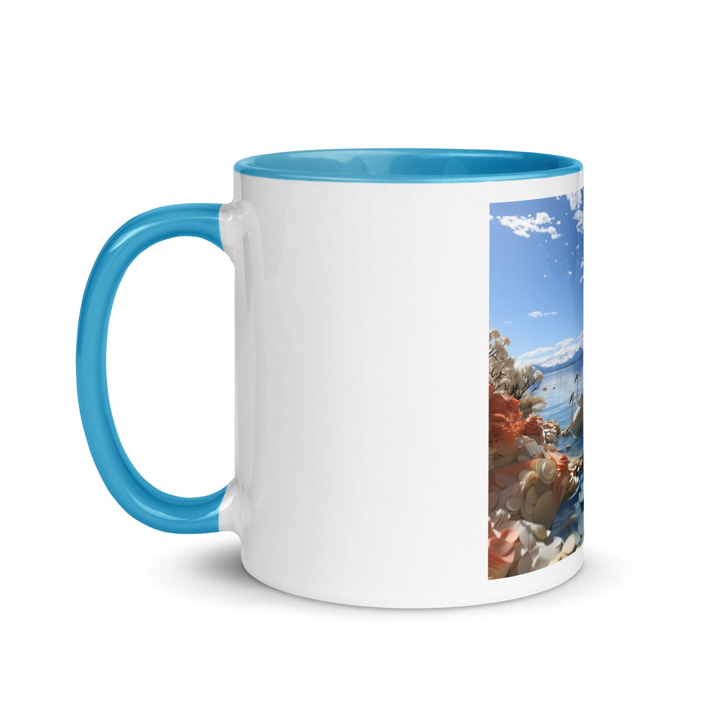 Atop The Mountain Lakeshore Series Print #1 - Mug with Color Inside