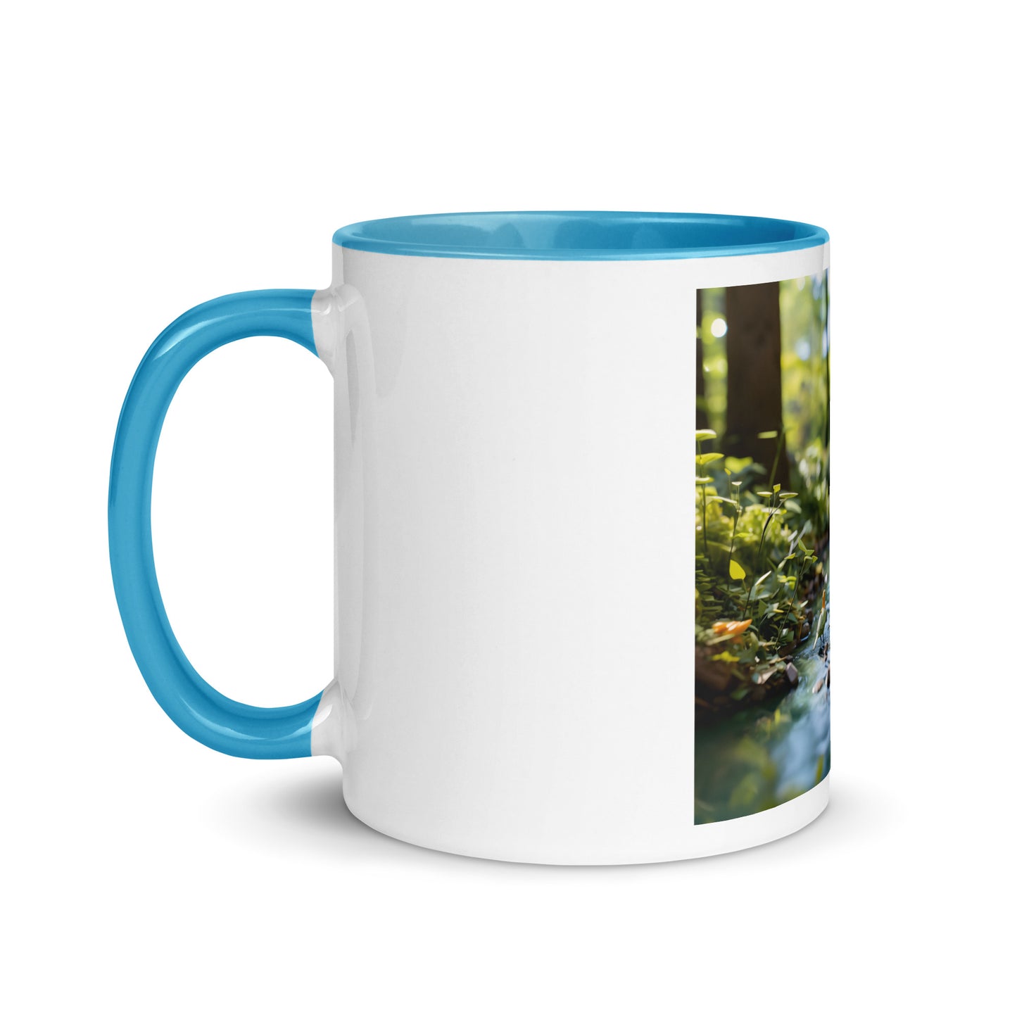 Relaxing By The Brook Series Print #8 - Mug with Color Inside