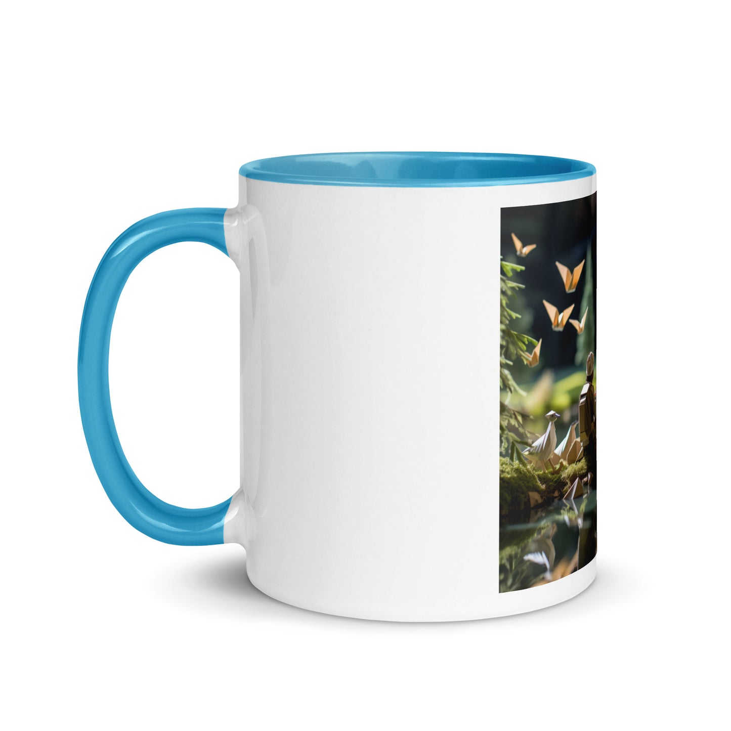 Relaxing By The Brook Series Print #5 - Mug with Color Inside