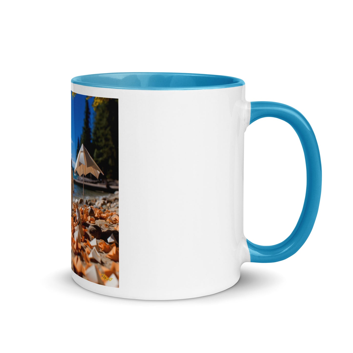 Atop The Mountain Lakeshore Series Print #5 - Mug with Color Inside