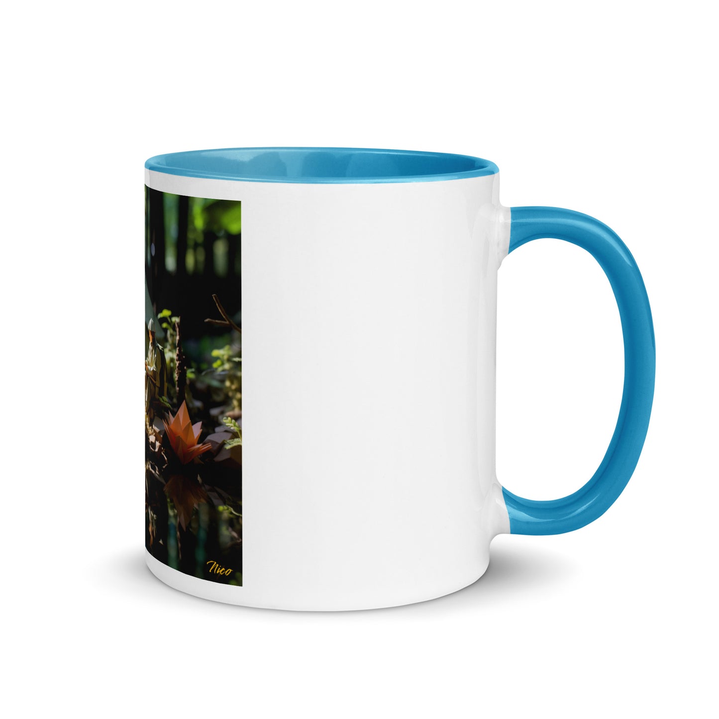 Relaxing By The Brook Series Print #7 - Mug with Color Inside
