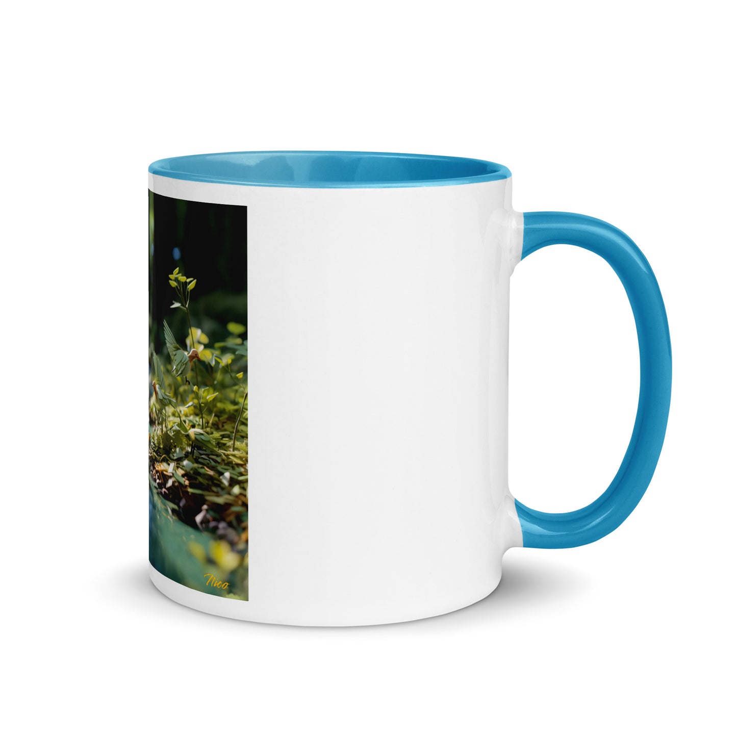 Relaxing By The Brook Series Print #8 - Mug with Color Inside
