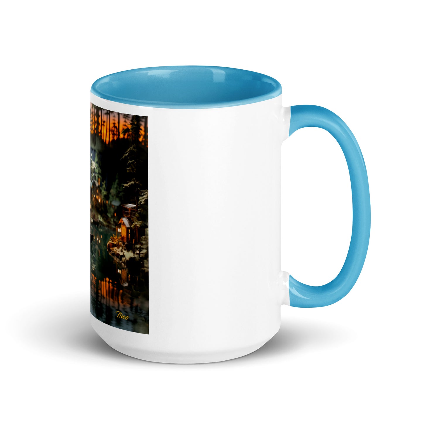 Born On A Bayou Print #2 Mug with Color Inside