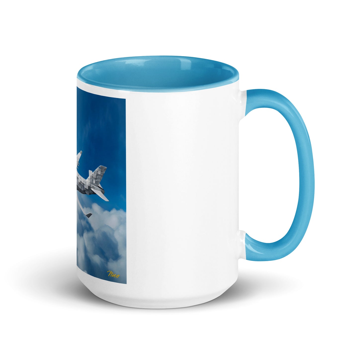 Frequent Flyer Miles Series Print #5 Mug with Color Inside