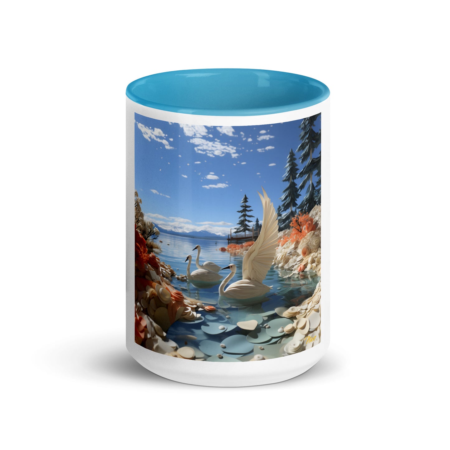 Atop The Mountain Lakeshore Series Print #1 - Mug with Color Inside